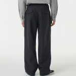Back Satin Parachute Pants [Dark Gray]