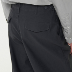 Back Satin Parachute Pants [Dark Gray]