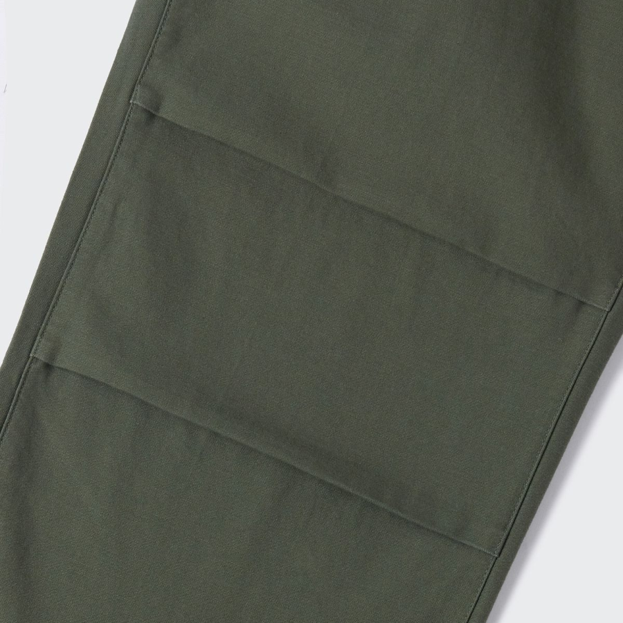 Back Satin Parachute Pants [Khaki]