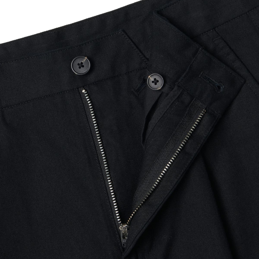 One Tuck Wide Cargo Pants [Black]