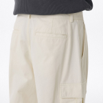 One Tuck Wide Cargo Pants [Cream]