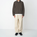 Cotton Loose Tapered Banding Pants [Cream]