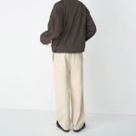 Cotton Loose Tapered Banding Pants [Cream]