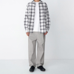 Cotton Loose Tapered Banding Pants [Light Warm Gray]