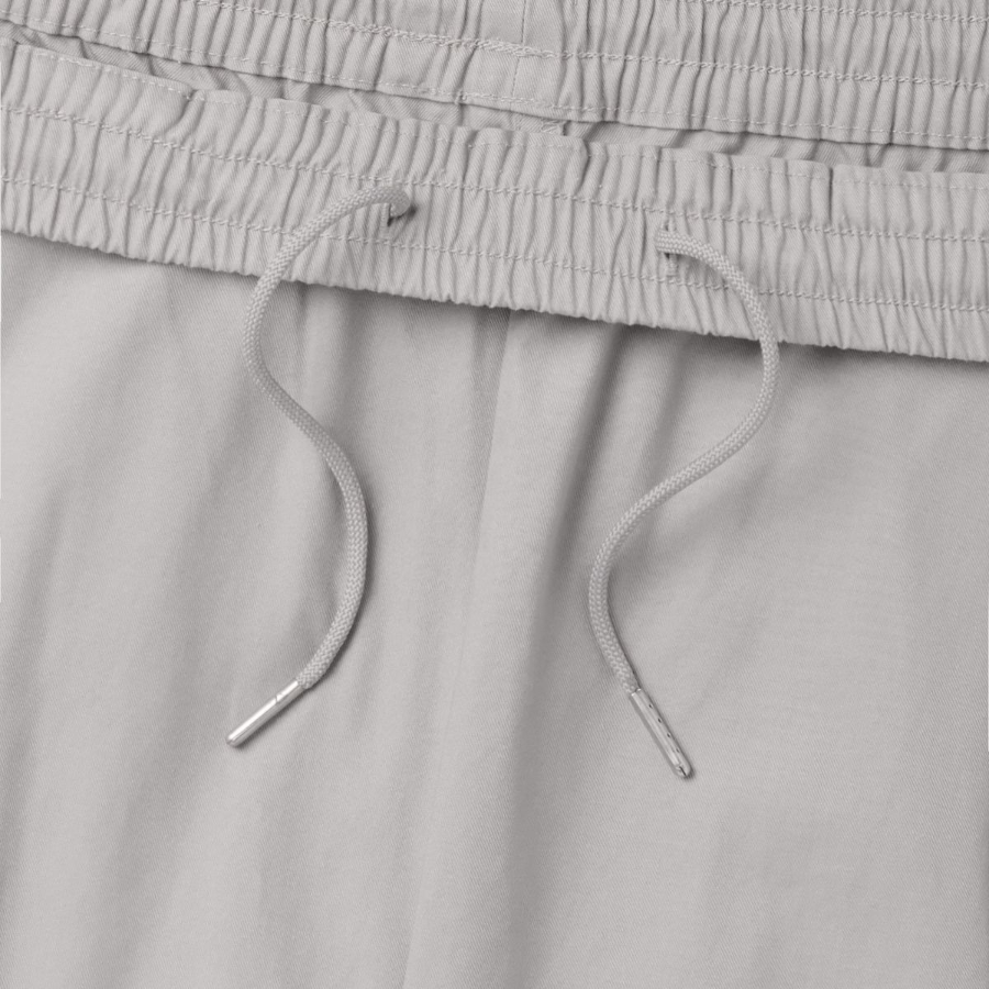 Cotton Loose Tapered Banding Pants [Light Warm Gray]