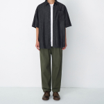 Cotton Loose Tapered Banding Pants [Khaki]