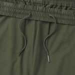 Cotton Loose Tapered Banding Pants [Khaki]