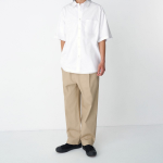 Cotton Loose Tapered Banding Pants [Beige]