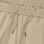 Cotton Loose Tapered Banding Pants [Beige]