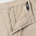 Back Satin Bellows Pocket Fatigue Pants [Beige]