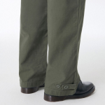 Back Satin Bellows Pocket Fatigue Pants [Khaki]