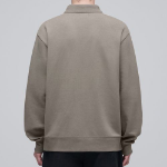 Musinsa Standard Flat Terry Relaxed Fit Collared Sweatshirt – Beige