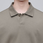 Musinsa Standard Flat Terry Relaxed Fit Collared Sweatshirt – Beige