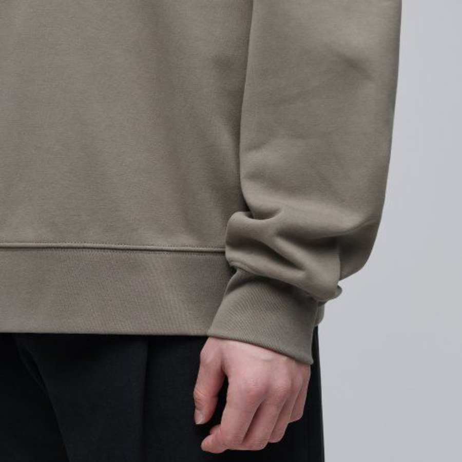 Musinsa Standard Flat Terry Relaxed Fit Collared Sweatshirt – Beige