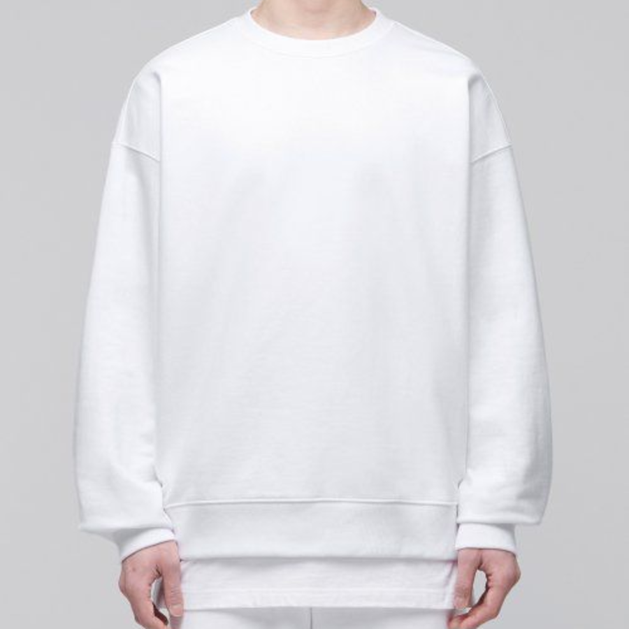 Musinsa Standard [Green] Recycle Oversized Sweatshirt – White