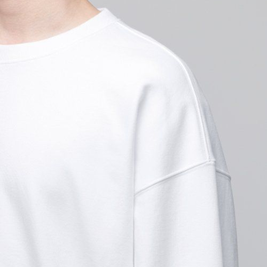 Musinsa Standard [Green] Recycle Oversized Sweatshirt – White