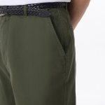 Regular Fit Hidden Banding Chino Pants [Khaki]