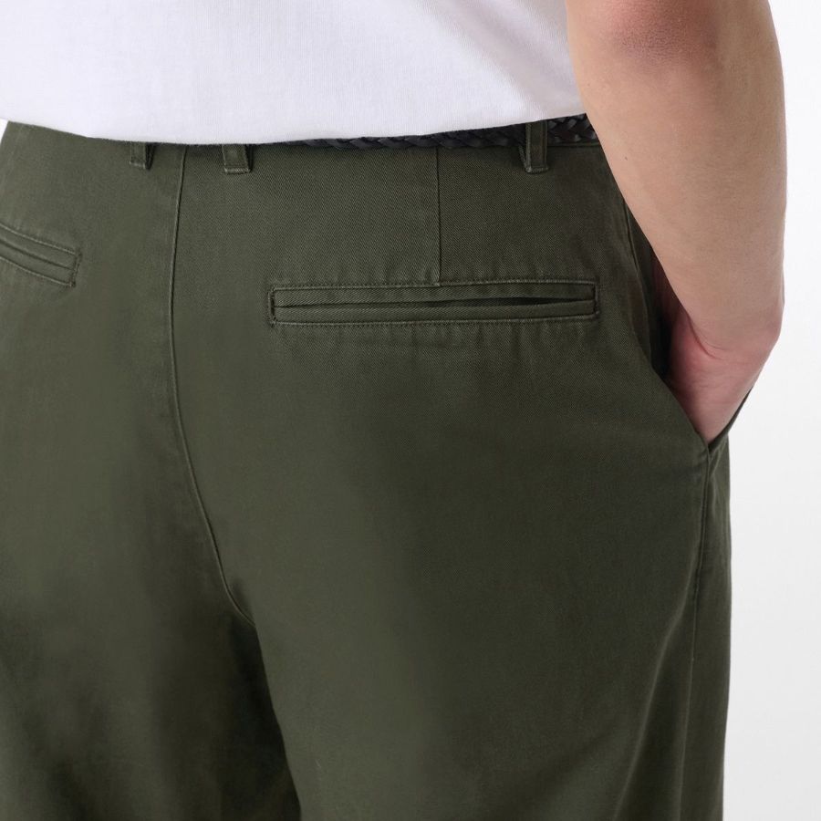 Regular Fit Hidden Banding Chino Pants [Khaki]