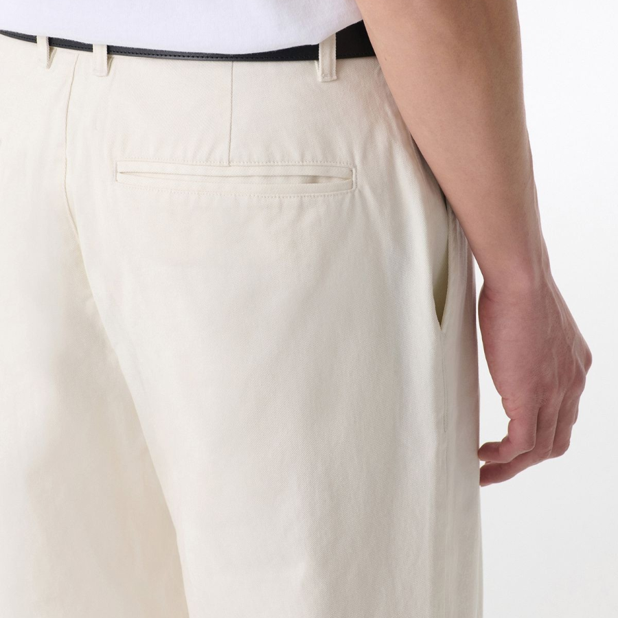 Regular Fit Hidden Banding Chino Pants [Cream]