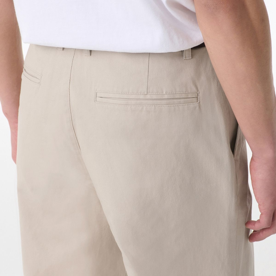 Regular Fit Hidden Banding Chino Pants [Light Beige]