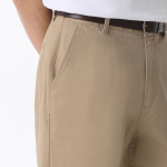 Regular Fit Hidden Banding Chino Pants [Beige]