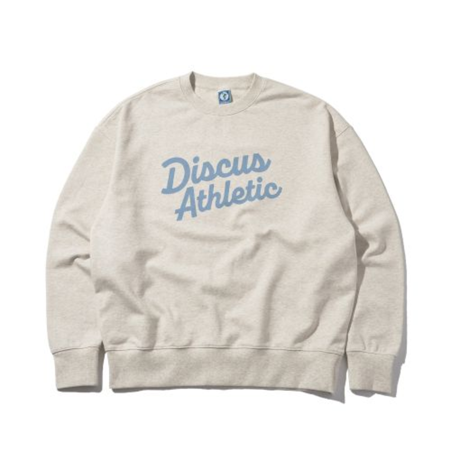 DISCUSS ATHLETIC Oversized Logo Sweatshirt – Oatmeal