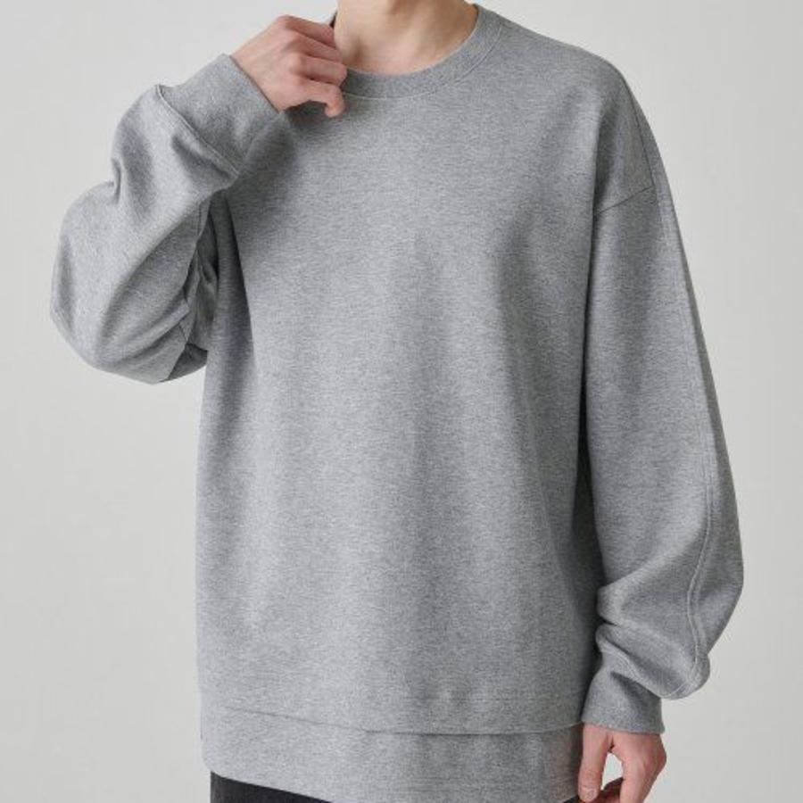 Musinsa Standard Flat Terry Oversized Double Layer Sweatshirt – Grey