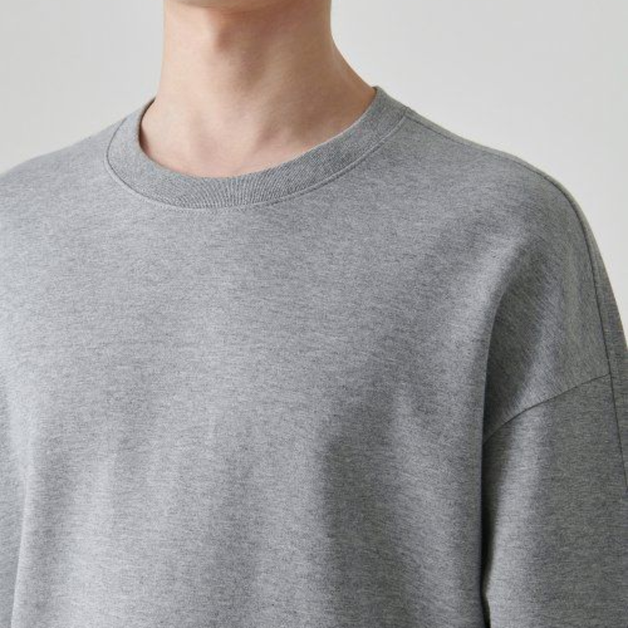 Musinsa Standard Flat Terry Oversized Double Layer Sweatshirt – Grey