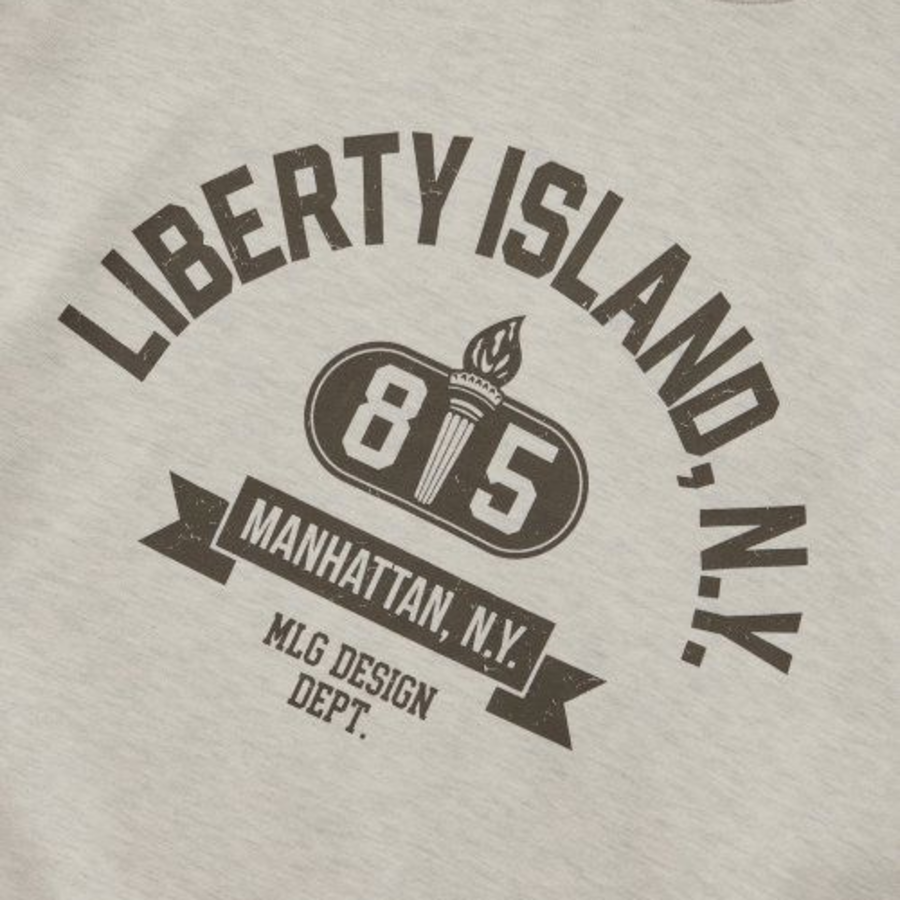 Melange Master Liberty Island Oversized Sweatshirt – Oatmeal
