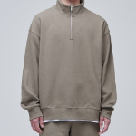 Musinsa Standard Oversized Half-Zip Sweatshirt – Beige