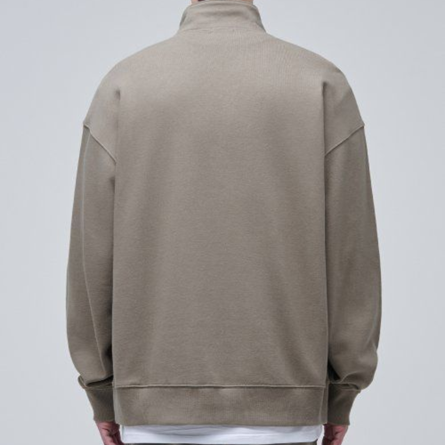 Musinsa Standard Oversized Half-Zip Sweatshirt – Beige