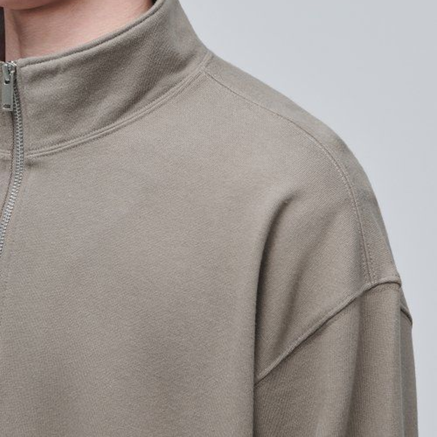 Musinsa Standard Oversized Half-Zip Sweatshirt – Beige