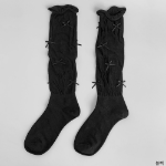 Полупрозрачные носки с контрастной вставкой и бантиками – "Ribbon KongKong"