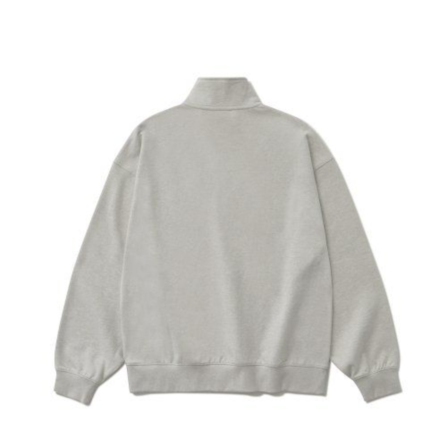 Melange Master Oversized Half-Zip Sweatshirt – Oatmeal