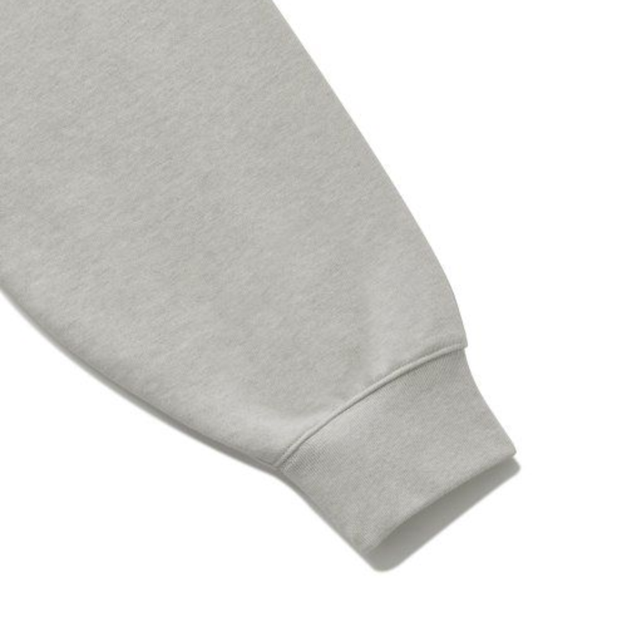Melange Master Oversized Half-Zip Sweatshirt – Oatmeal
