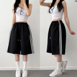 Спортивные бермуды с двойной боковой полосой