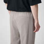 [Cooltandard] One Tuck Wide Banding Slacks [Light Beige]