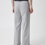 [Cooltandard] One Tuck Wide Banding Slacks [Light Gray]