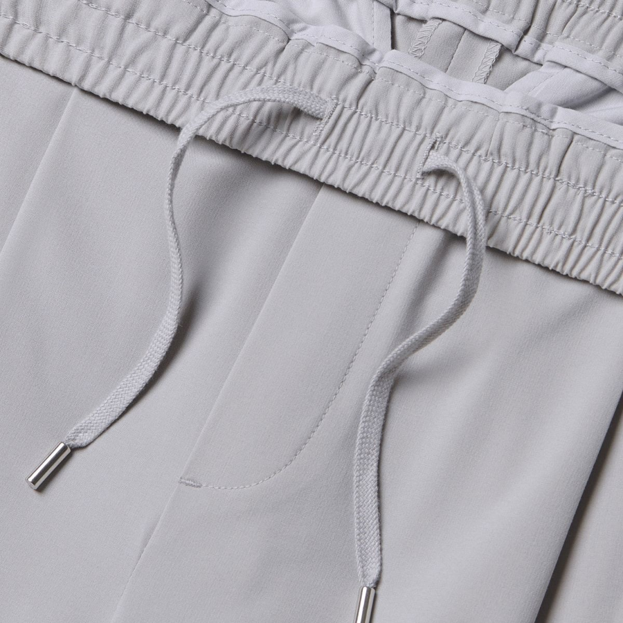 [Cooltandard] One Tuck Wide Banding Slacks [Light Gray]