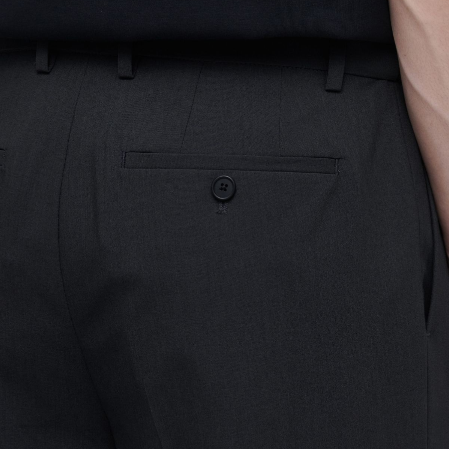 [Cooltandard] Real Wide Hidden Banding Slacks [Gray]