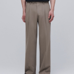 [Cooltandard] Real Wide Hidden Banding Slacks [Dusty Beige]