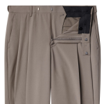 [Cooltandard] Real Wide Hidden Banding Slacks [Dusty Beige]