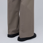 [Cooltandard] Real Wide Hidden Banding Slacks [Dusty Beige]