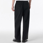SOLOTEX One-Tuck Wide Comfort Banding Pants [Black]