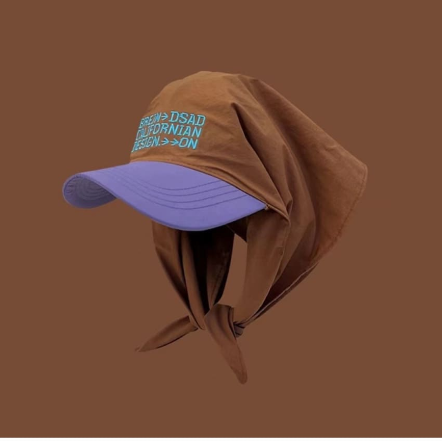 Mtskheta — кепка с контрастным шарфом и надписью, защита от солнца в стильной форме