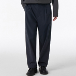 SOLOTEX One-Tuck Wide Comfort Banding Pants [Navy]