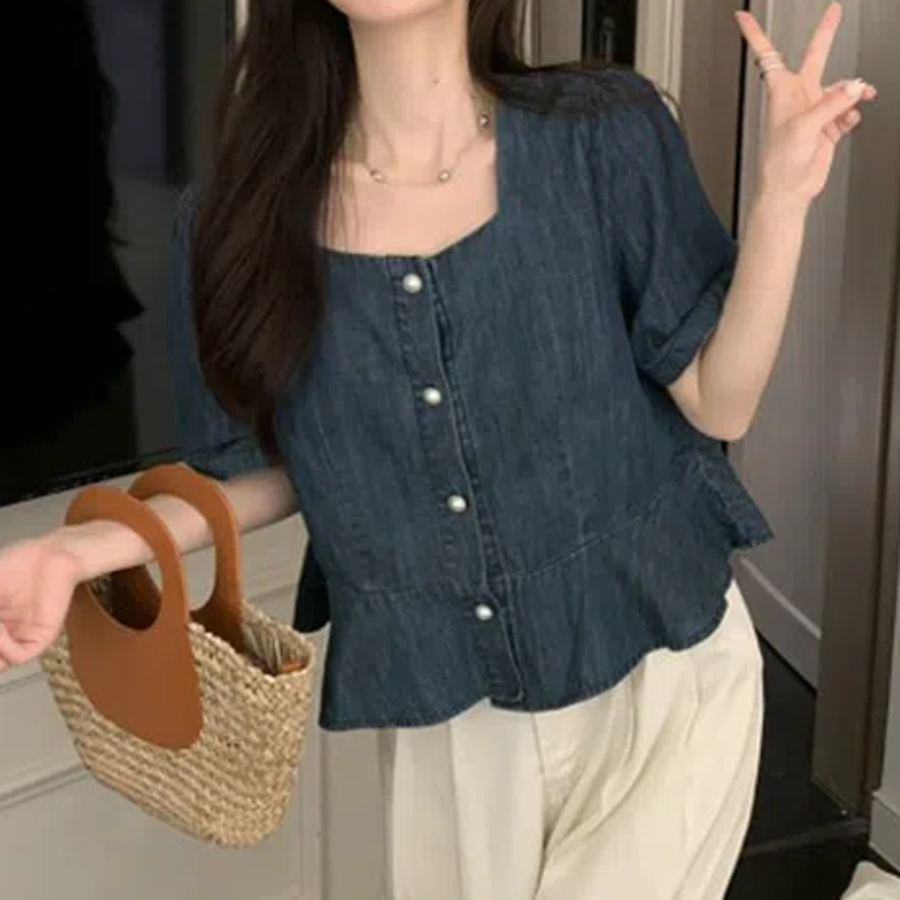 Perriem – рубашка Madeleine Denim Shirt