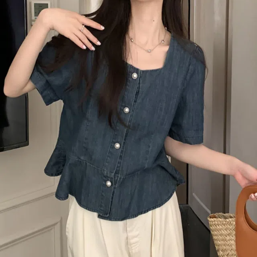 Perriem – рубашка Madeleine Denim Shirt