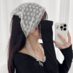 Flower Sheer — ажурный полупрозрачный хеарчачеф с цветочным кружевом, нежный акцент для летних образов