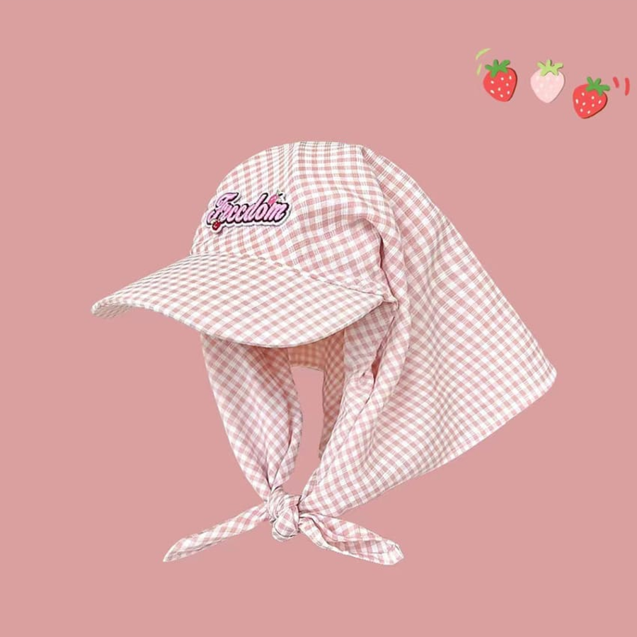 Simferopol Check — стильный головной убор с клетчатым узором и функцией защиты от солнца